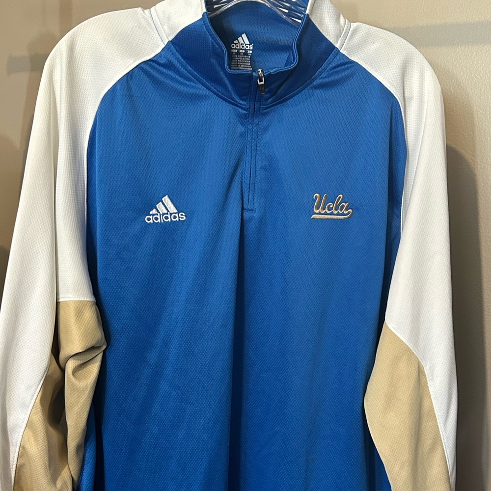 Men’s Adidas 1/4 Zip XL UCLA WarmUp Jacket
